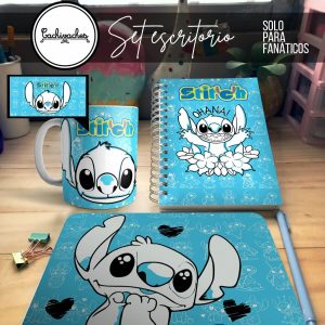 Set Escritorio Solo para Fanáticos – Stitch Personalizado